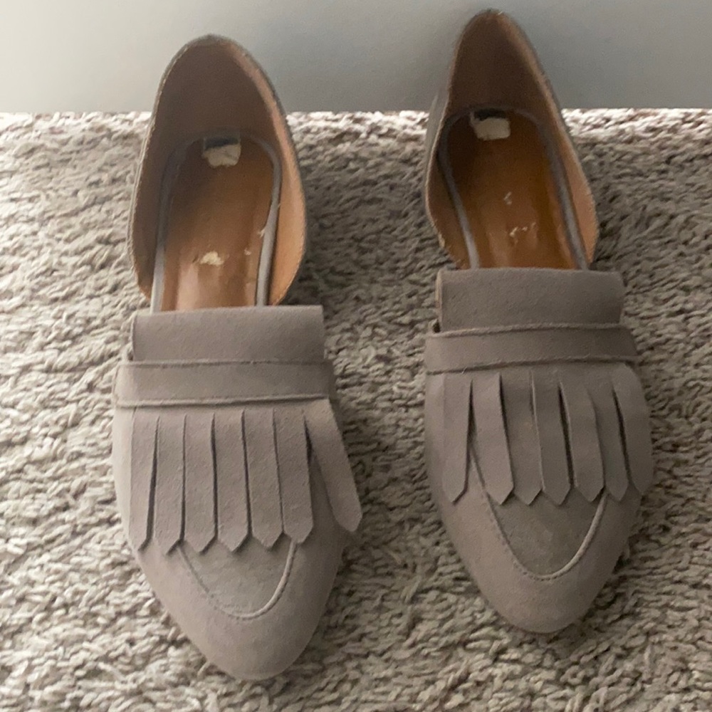 Taupe Fringe Flats